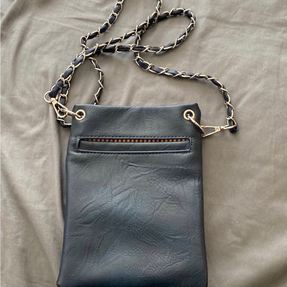 red white and blue purse